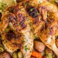 White Whole Chicken with 2 Sides